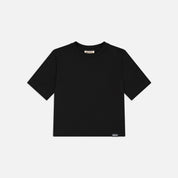 Plant Based Cropped T-Shirt Black
