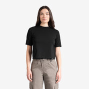 Women’s Black Cropped T-Shirt
