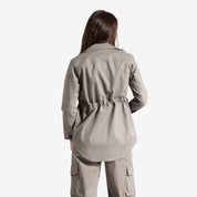 Women’s khaki Shirt Jacket