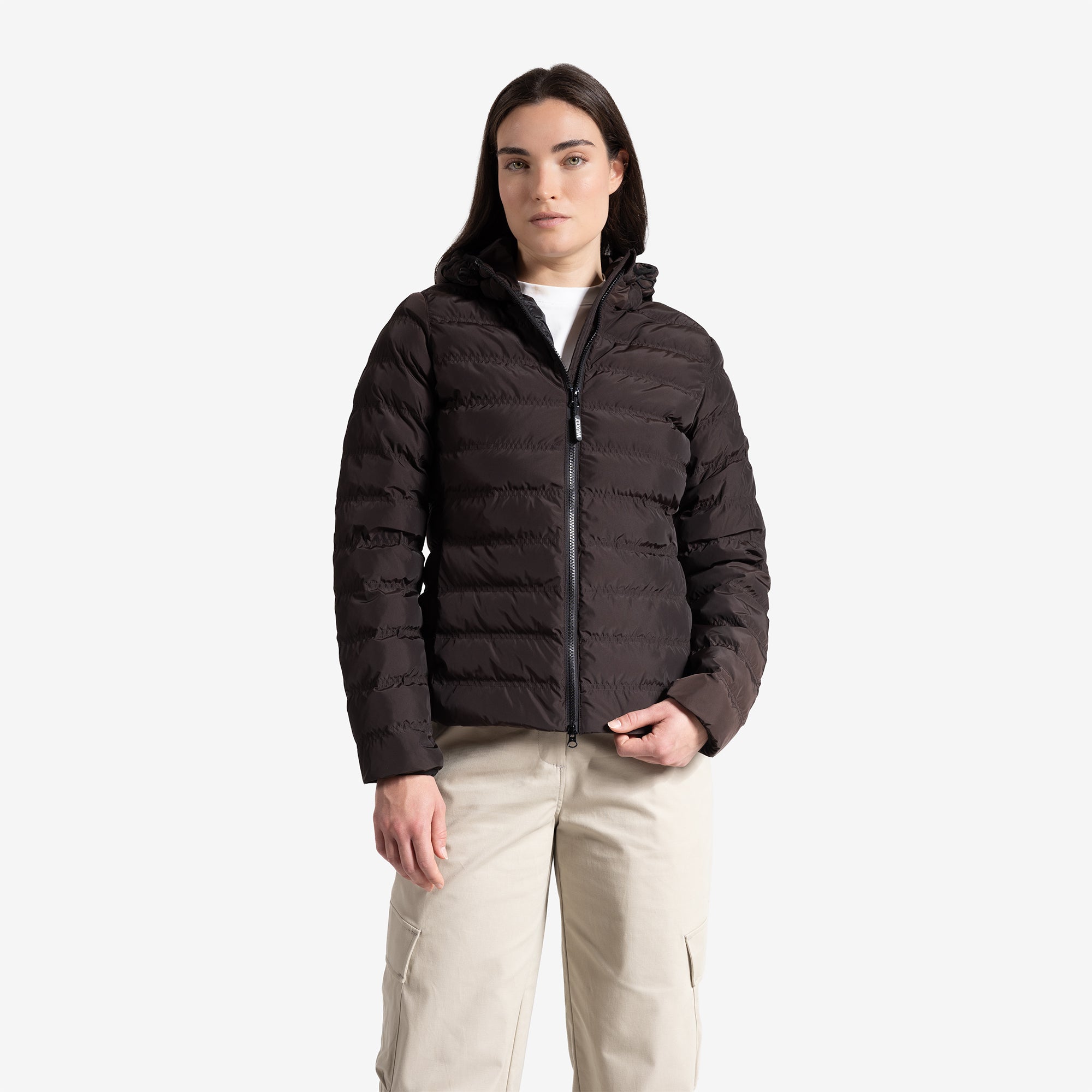 Women’s Hillside Puffer Jacket – Chocolate Torte