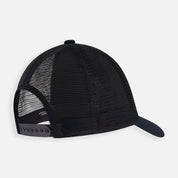 Black Mesh Back Trucker Cap