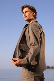 Men’s khaki Shirt Jacket