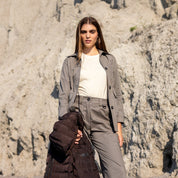 Women’s khaki Shirt Jacket