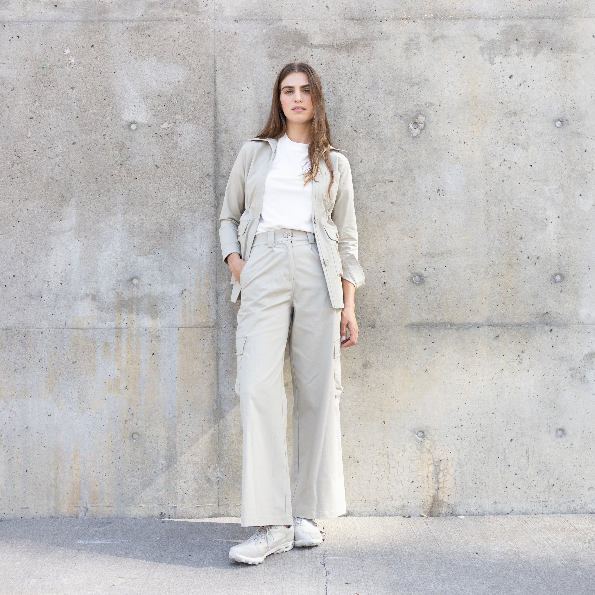 Women’s beige Shirt Jacket