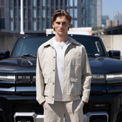 Men’s beige Shirt Jacket