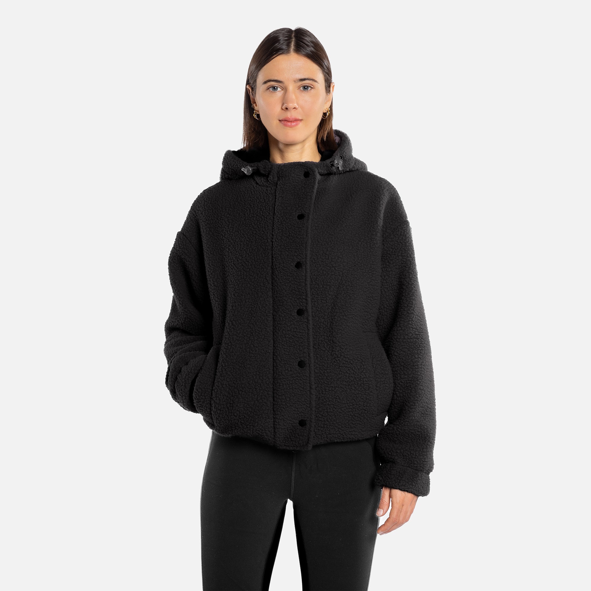 Birch Hoodie Fleece Black