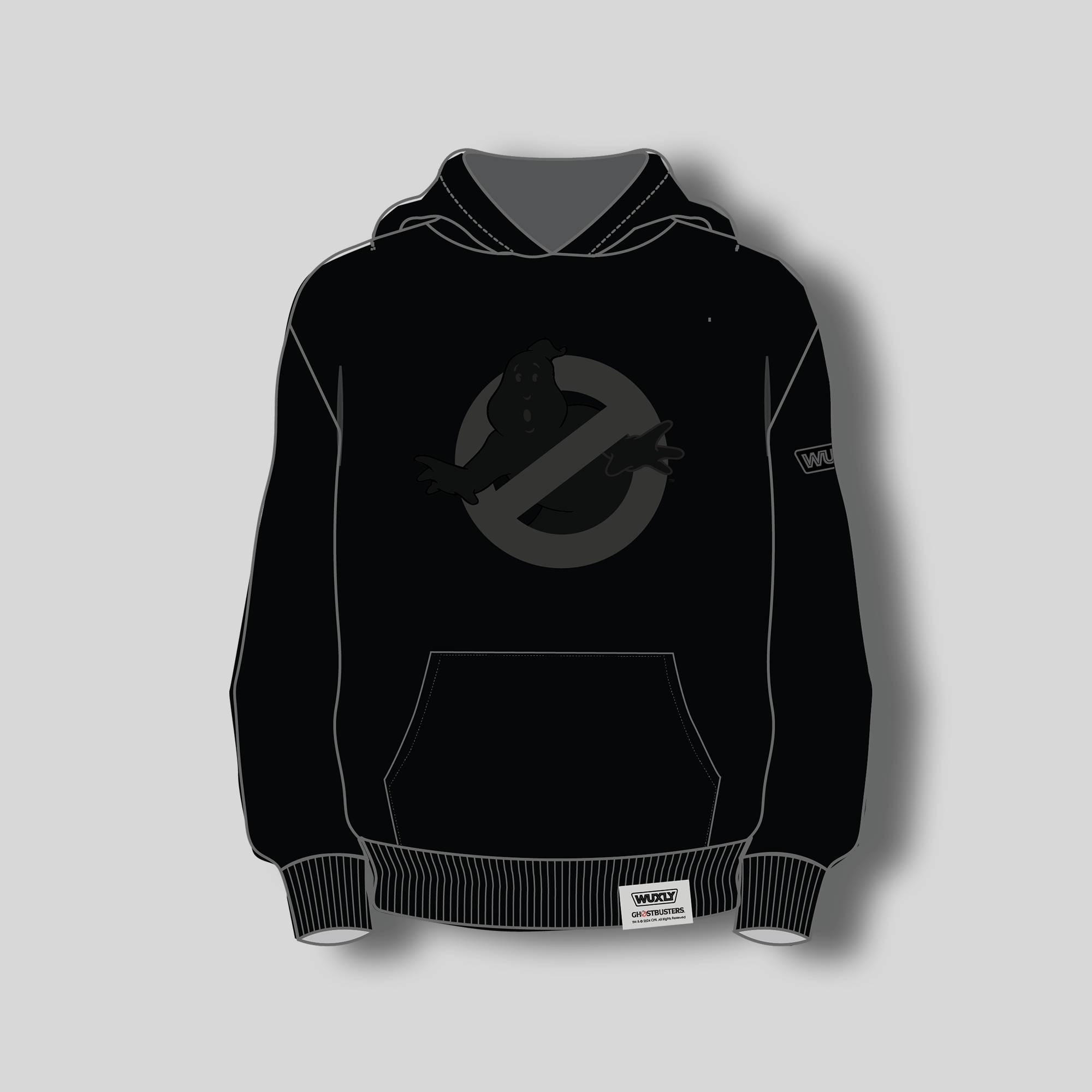Wuxly x Ghostbusters No Ghost "Blacked Out" Pullover Hoodie