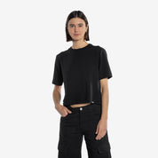 Plant Based Cropped T-Shirt Black