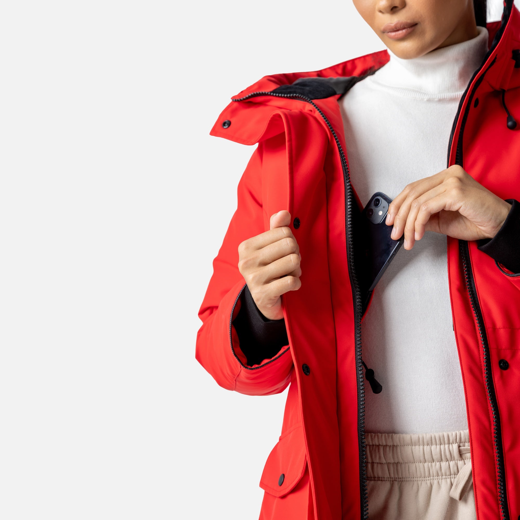 Doe Parka Red