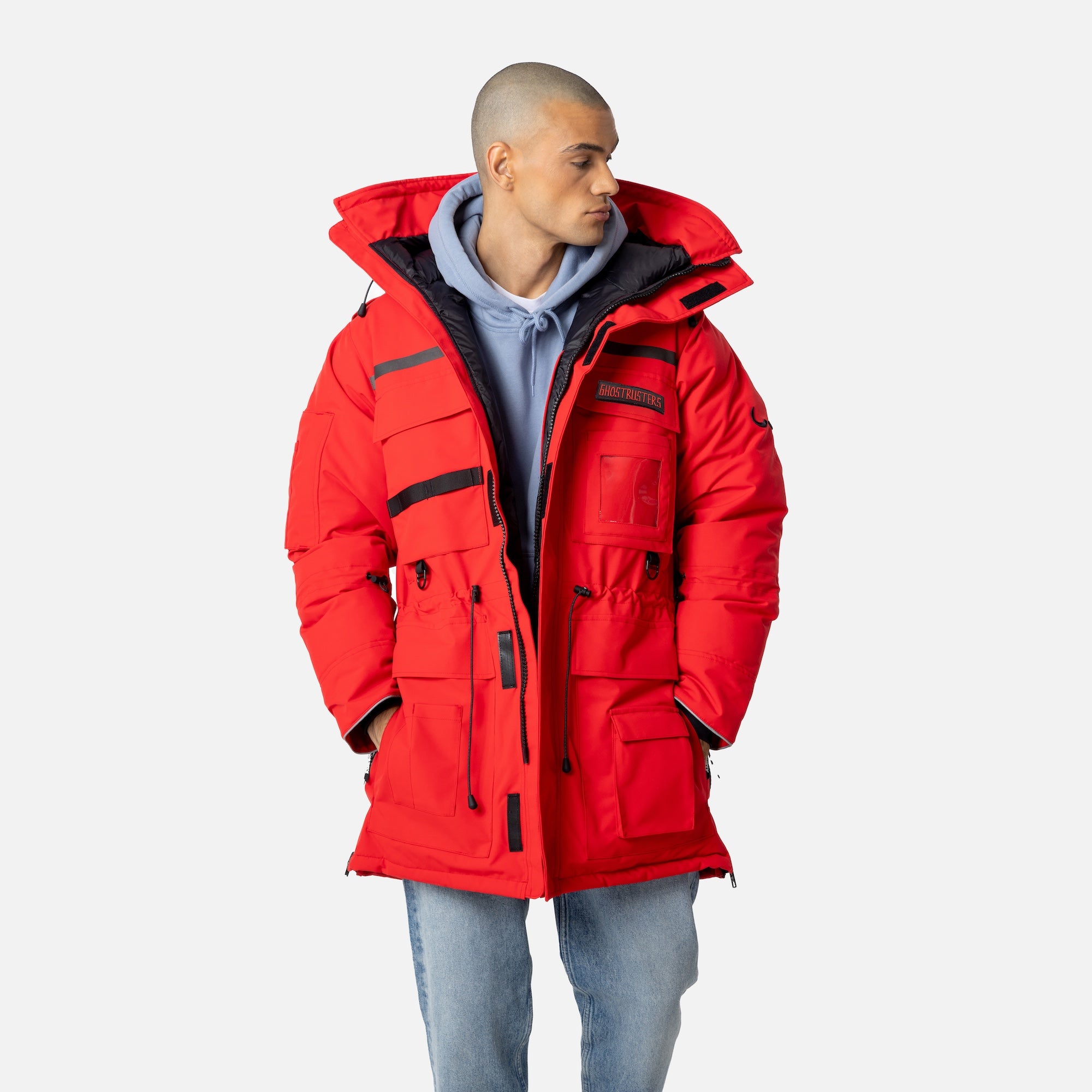 Wuxly x Ghostbusters Sabertooth II Parka Red | Parkas | Wuxly