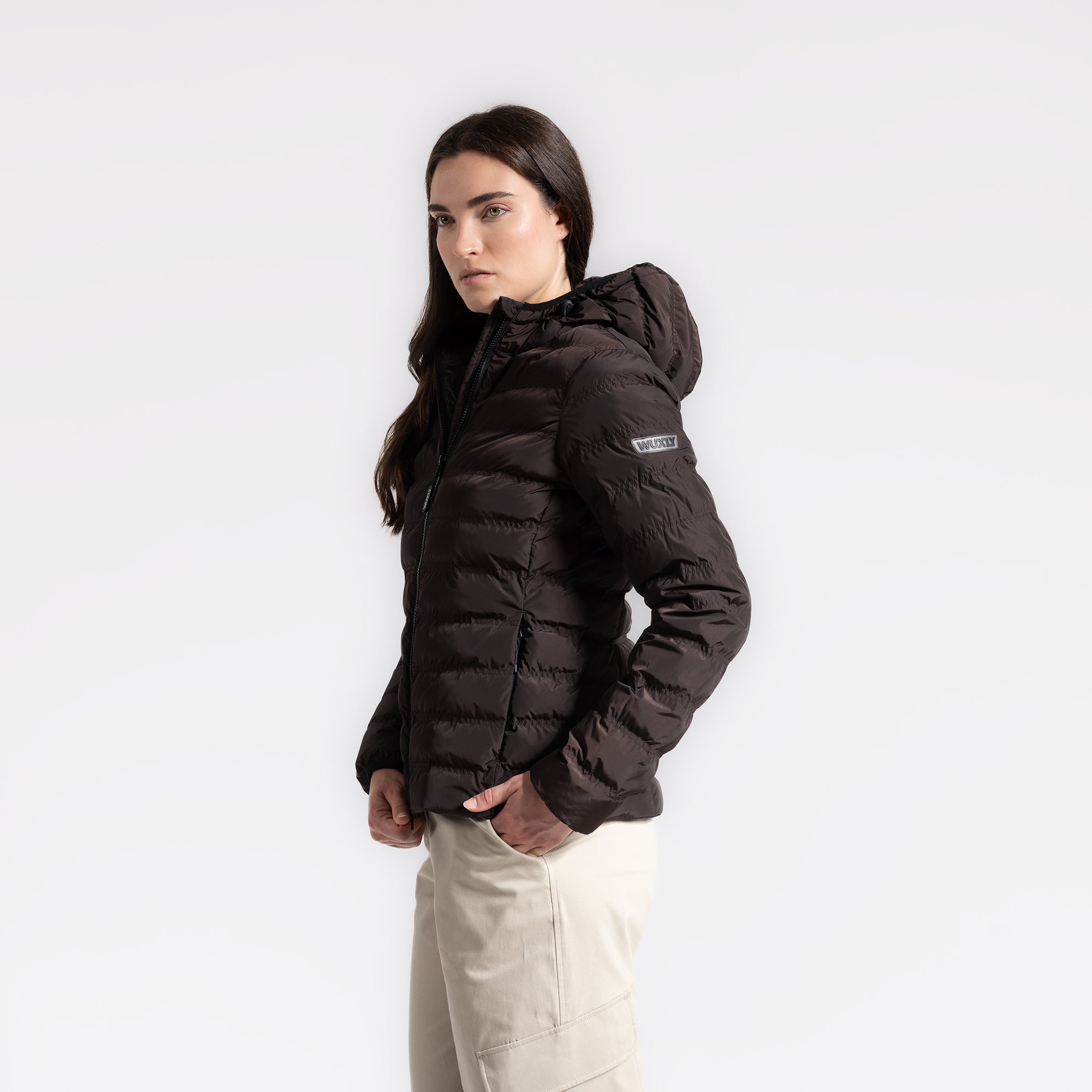 Women's Hillside Puffer Jacket – Chocolate Torte – Wuxly