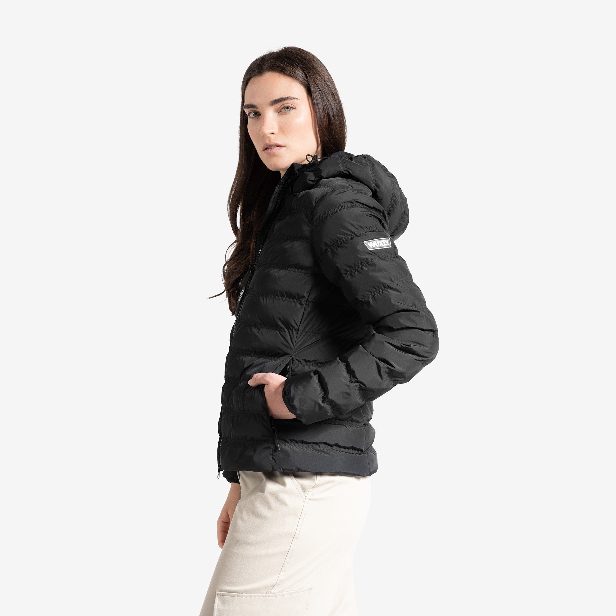 Women's Hillside Puffer Jacket – Black – Wuxly