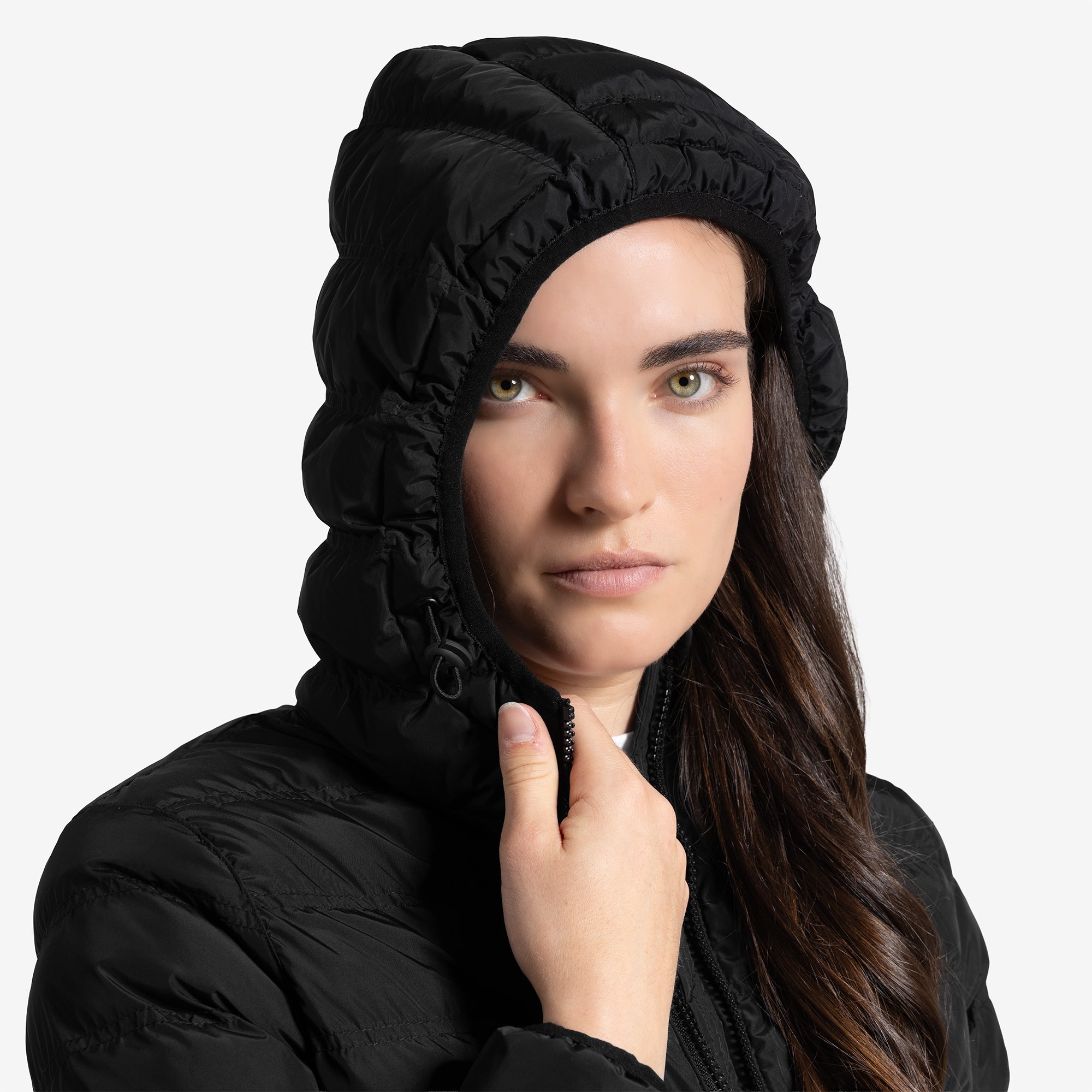 Women's Hillside Puffer Jacket – Black – Wuxly