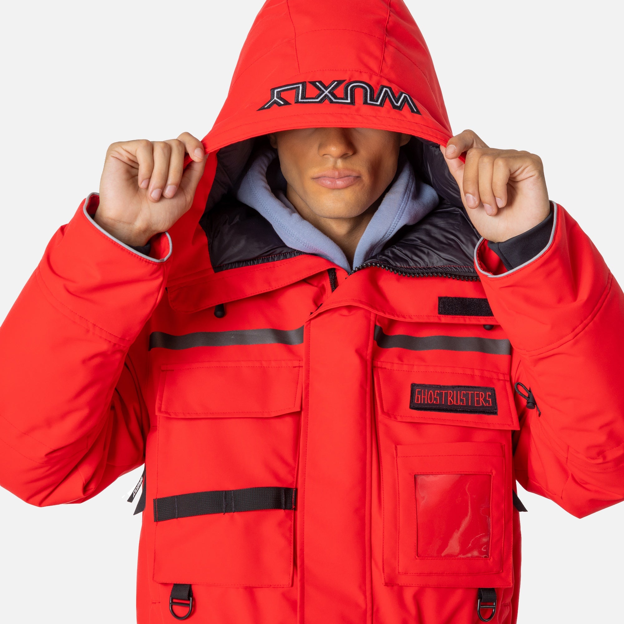 Wuxly x Ghostbusters Sabertooth II Parka Red | Parkas | Wuxly