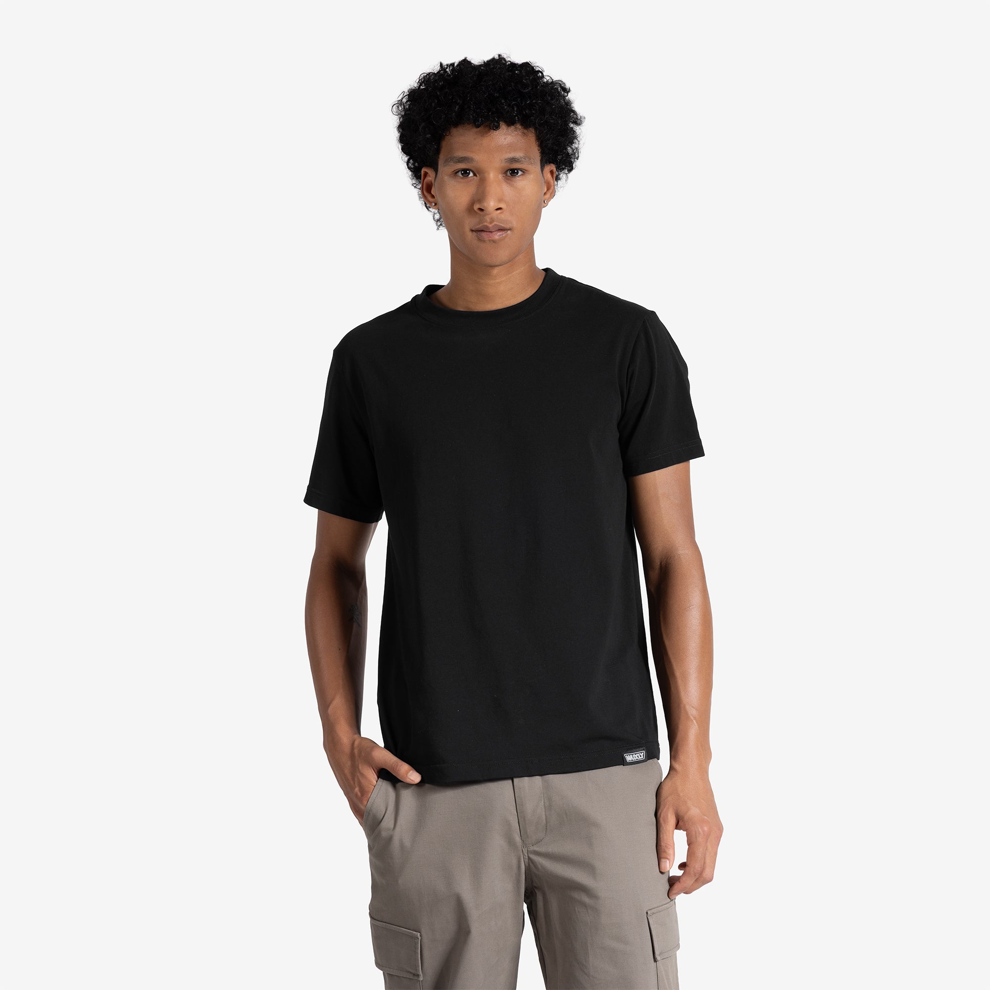 Men’s Black Semi-Fitted T-Shirt