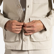 Men’s beige Shirt Jacket