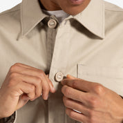 Men’s beige Shirt Jacket