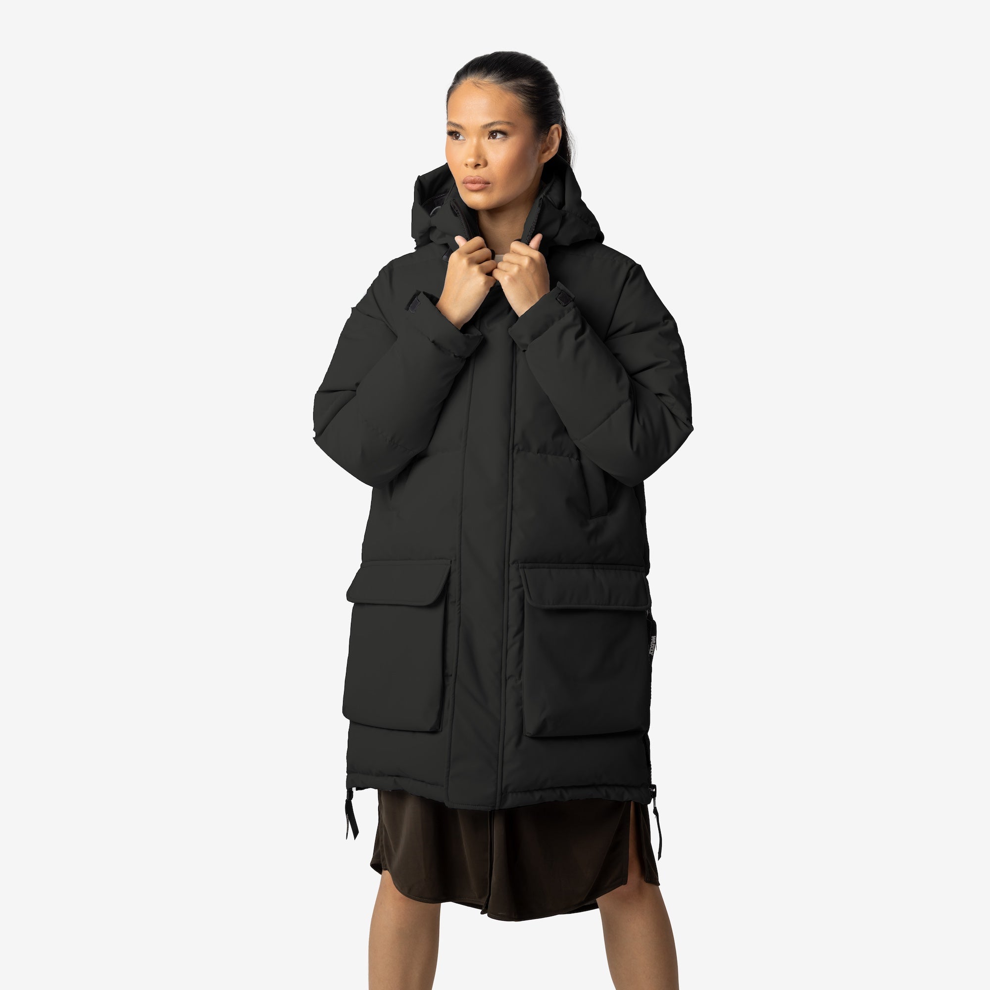 MIC. PUFF OVER COAT ユニセックス　ブラック Comox Parka | Canadian Winter Coats – Wuxly
