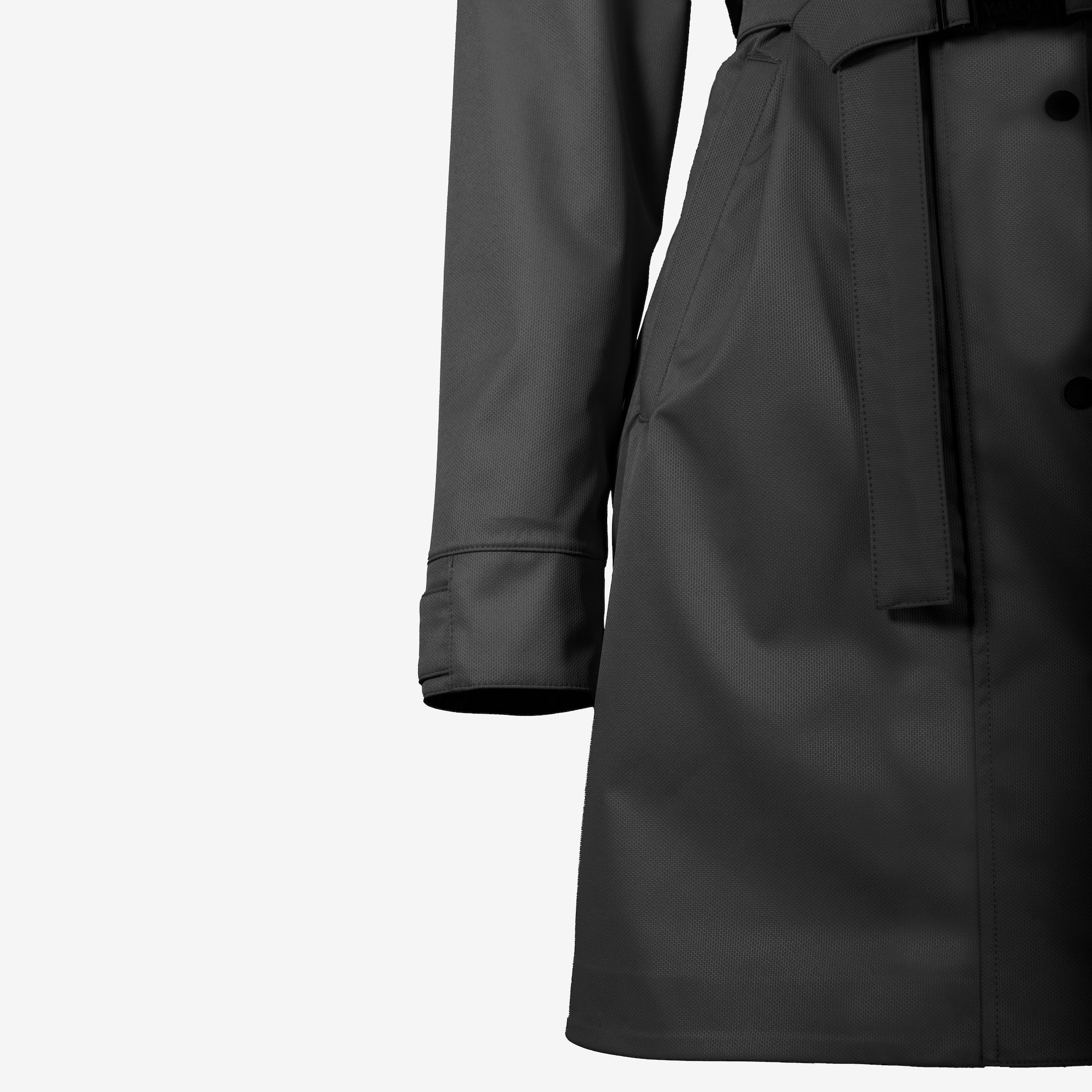 Riverside Trench Black – Wuxly