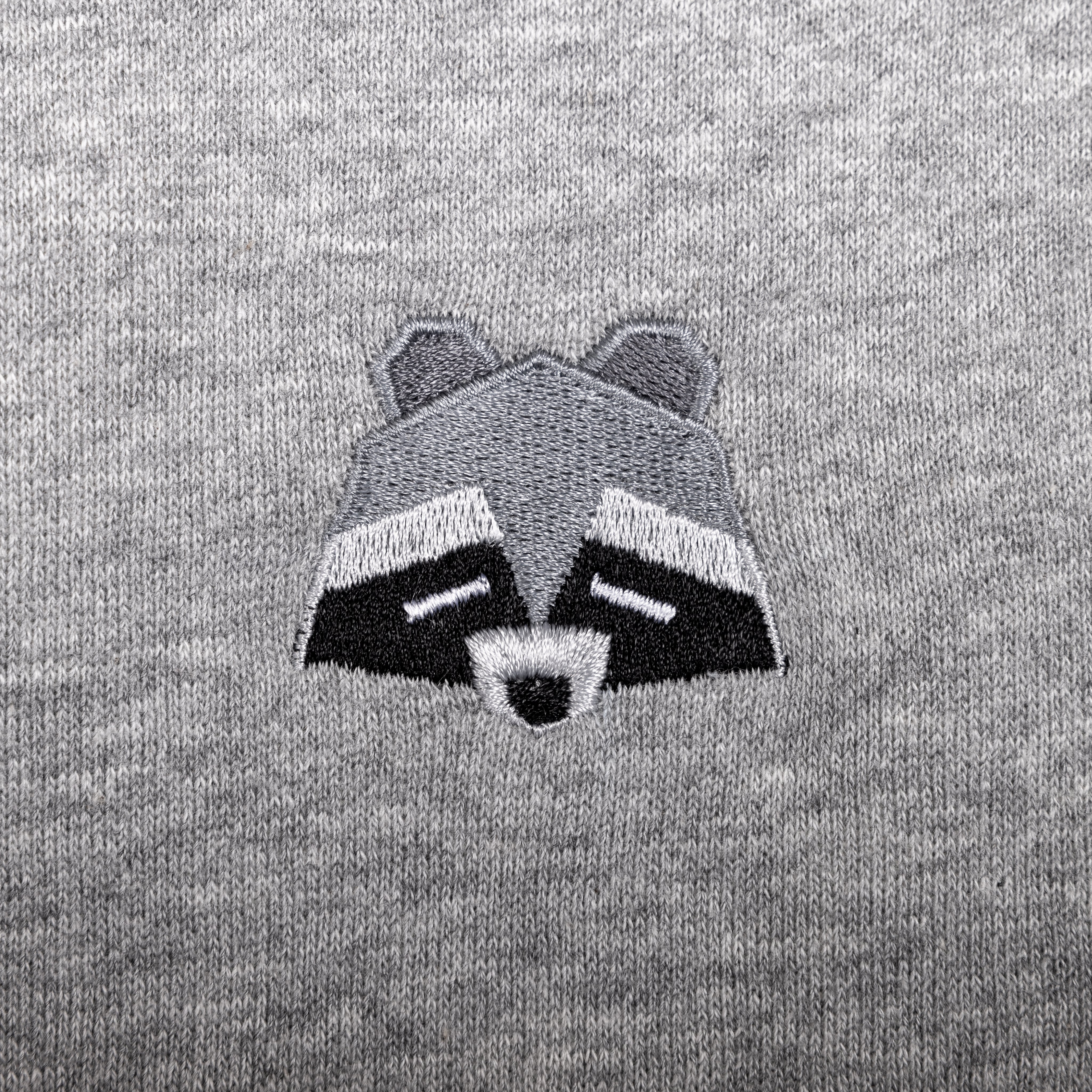 Raccoon Grey Melange Hoodie