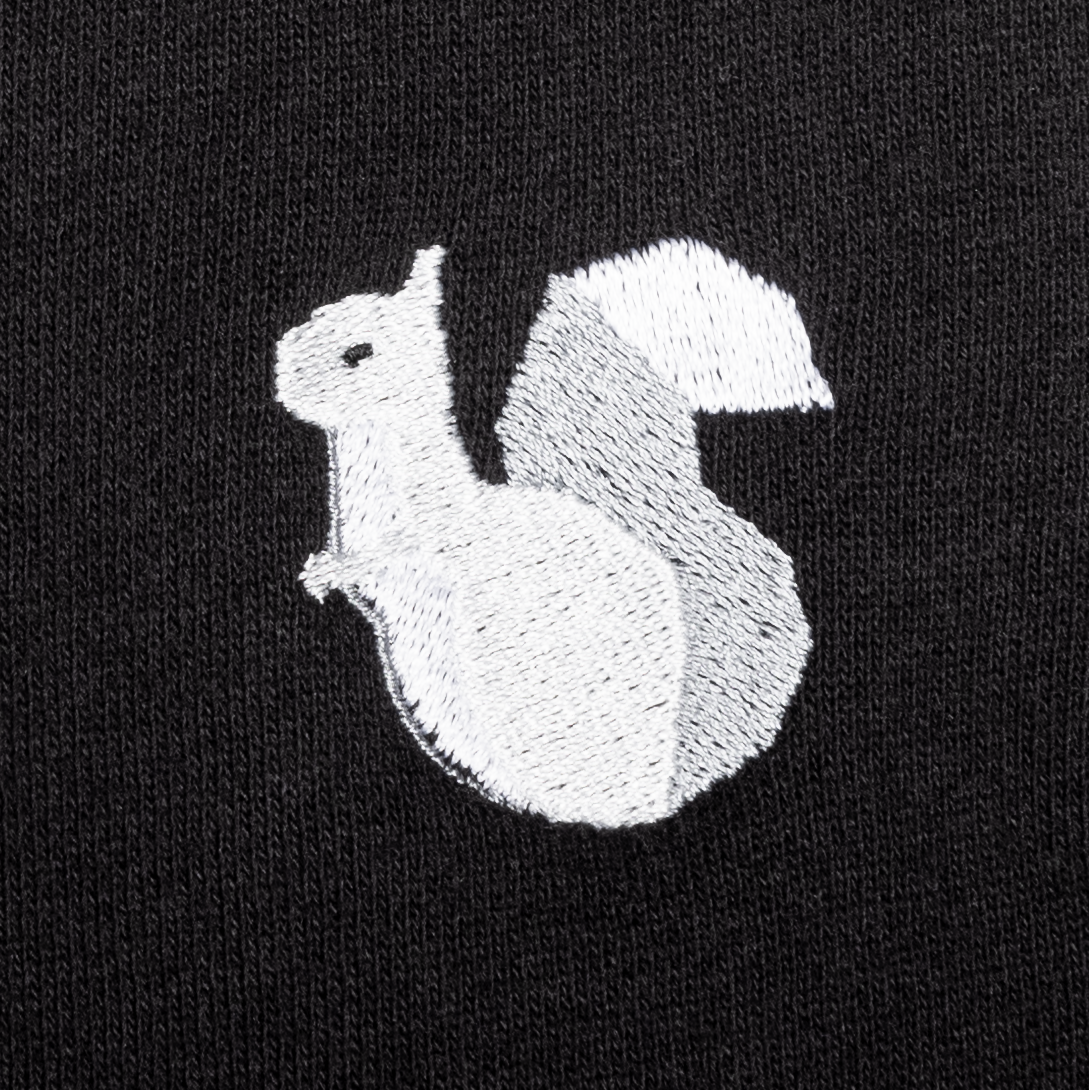 Squirrel Black Hoodie