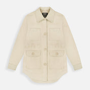 Women’s beige Shirt Jacket