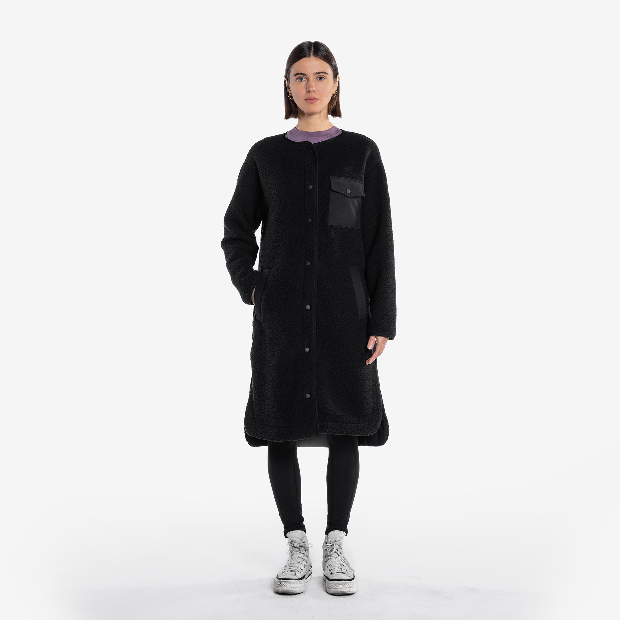 Willow Long Fleece Black