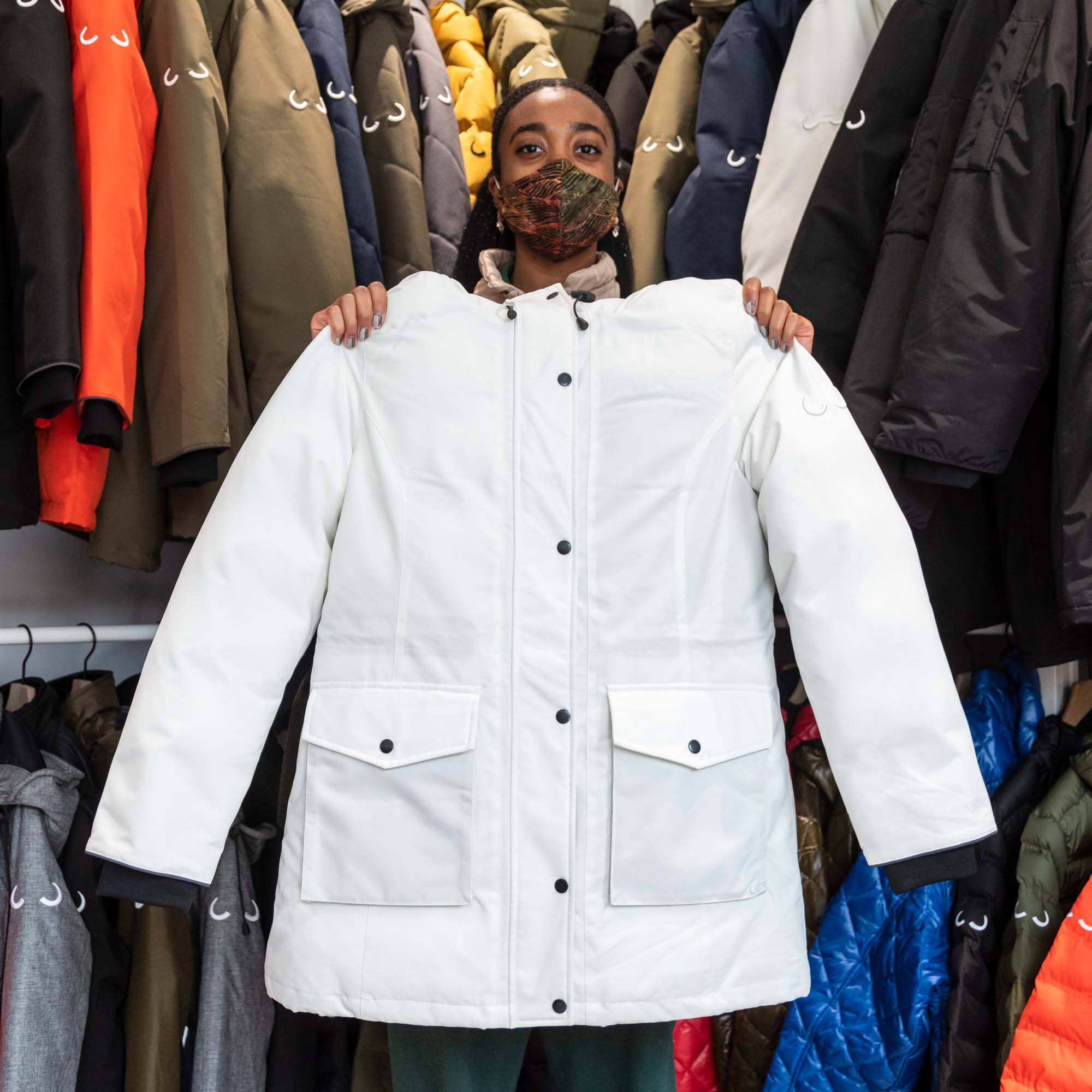 Doe V Parka customized by Imani Busby
