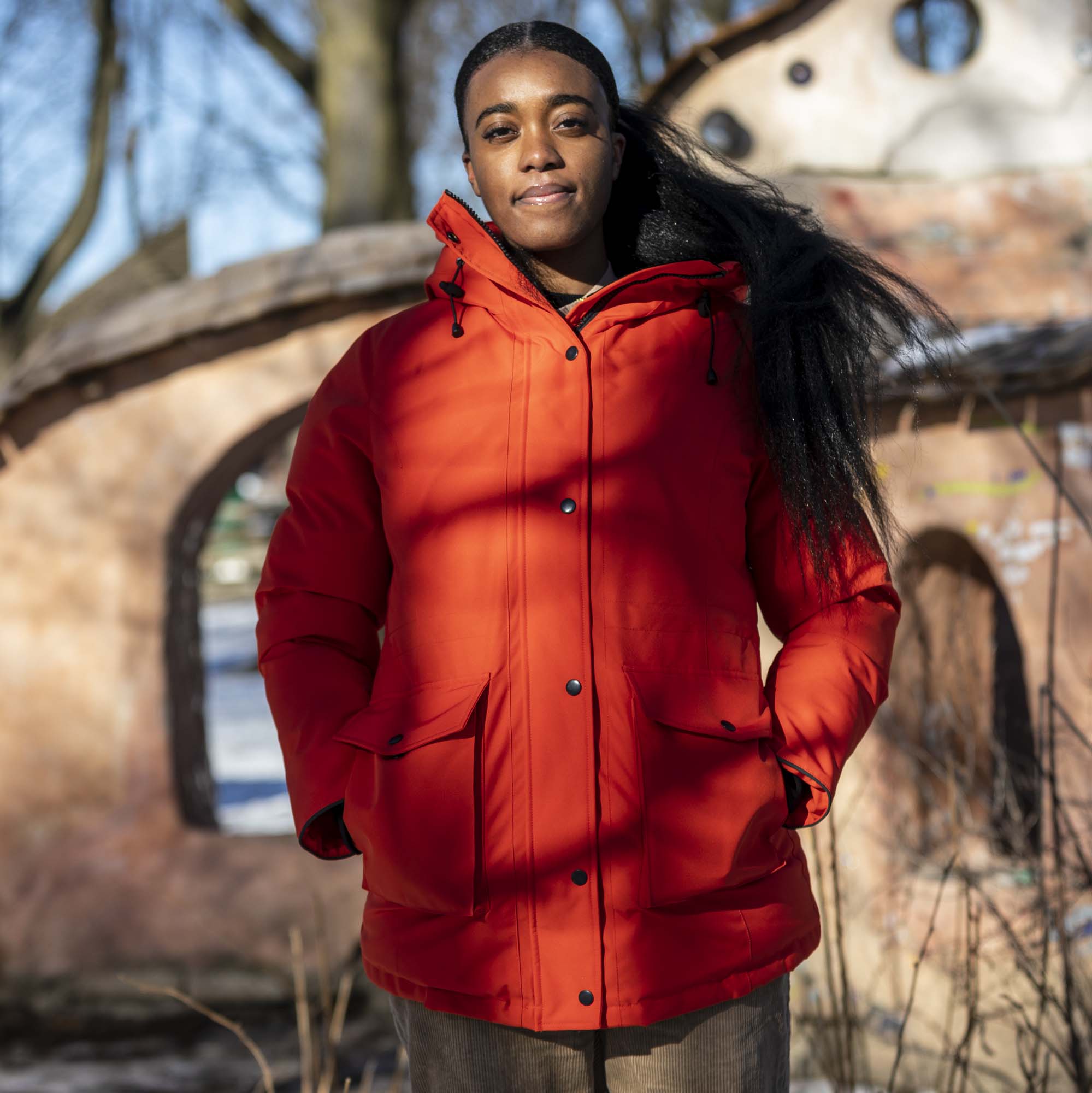 Doe V Parka customized by Imani Busby