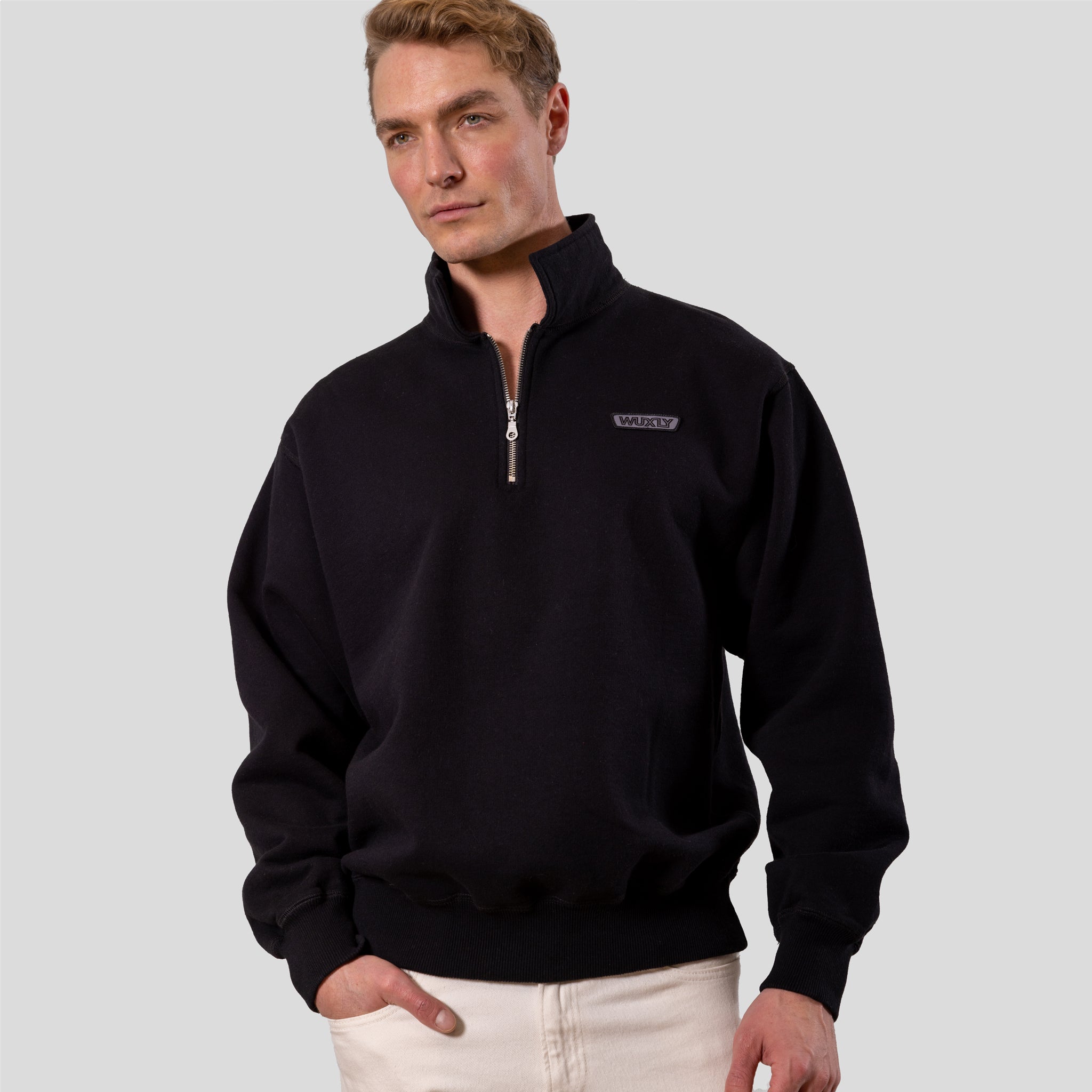 York Half-Zip Sweatshirt Black